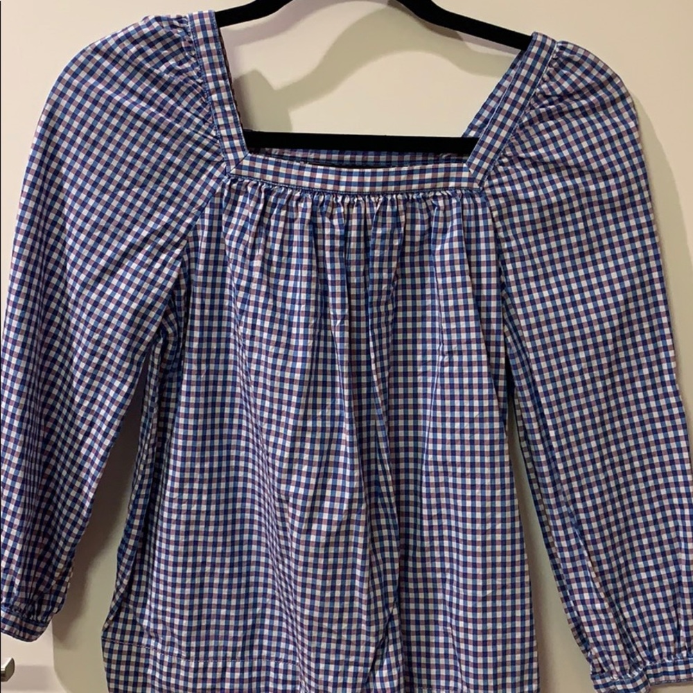 J Crew square neck top